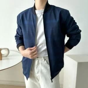 아우터 바람막이 남자 봄버 블루종 잠바 간절기 (49IwW)