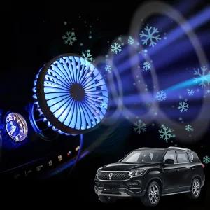 G4렉스턴 차량용 송풍구 호환 선풍기 시즌3자동팬 카풍기 트럭 화물 용선 카팬 자동용 차선 서큘레이터