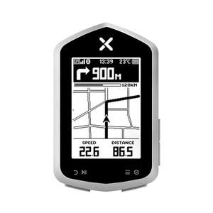 블루투스가 탑재된 XOSS NAV 플러스 GPS 자전거 컴퓨터, 33시간 길이의 2.4인치 Ant+ 컴퓨터 무선, 자동 백라이트 및 후면 3D 비디오가 IPX7 방수 지도 내비게이션 블랙