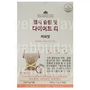 코리아나 웰빙라이프 헬시 슬림 핏 다이어트 티 - 커피맛