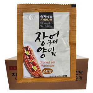 현진식품 일회용 장어양념(순한맛) 50g X 100개  일회용소스 장어소스