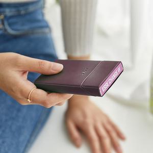 레더 담배 케이스-프리미엄 슬림형/EK-TC02BR 버건디