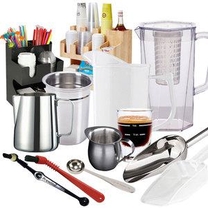 카페 커피용품 바리스타 용품 탬퍼 탬핑매트 피쳐 샷잔 계량컵 계량스푼 행주 린넨 앞치마 온도계 모음