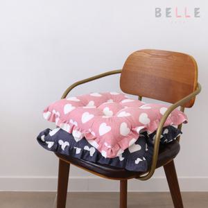 세미 하트 프릴 빵빵이 의자방석 (끈포함)