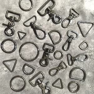 금속부자재 모음 O링,D링,삼각링,개고리,사각링,후크고리 5-40mm 106종류 가방부자재 가방장식