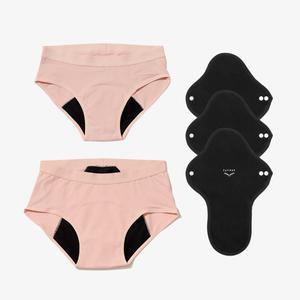 [SET] 싸이클린 위생팬티 에어패키지 초등 초경팬티 청소년 생리 흡수방수 오가닉 순면속옷