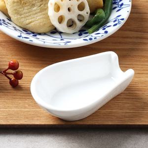 시토 도자기 우동스푼 받침 일식 중식 국물 우동 수저 스푼