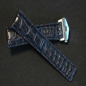 Pistos1983 네이비 악어 가죽밴드 태그호이어 호환 시계스트랩 시계줄 20mm, 22mm(버클사이즈 18mm)(버클