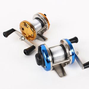 [싸파] 미니 장구통 릴-파랑,골드/빙어,얼음,피라미,산천어,겨울 호수 낚시용,빙어낚시,미니낚시,얼음낚