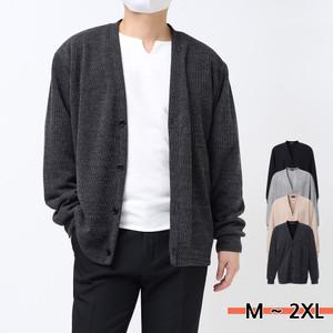 남자 골지 가디건 사무실 병원 단체복 기본 브이넥 카디건 베이직 무지 간절기 남녀공용 가을 아우터 U167