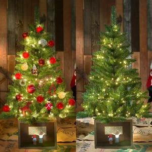 [디오트리]1.2M 크리스마스 트리 장식 전구 풀세트 보관백 증정