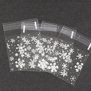 크리스마스 겨울 선물 포장 눈송이opp봉투 100p 10x10