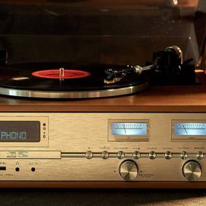 오페라 빈티지 LP 턴테이블 블루투스 오디오 LP CD MP3-USB녹음 라디오 오페라