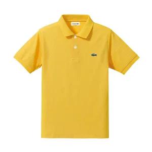 라코스테 베이직 폴로 반팔티 옐로 여자 여름 반팔 카라 피케 티셔츠 PJ2909-ZAP