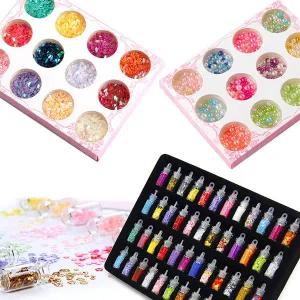 선택구매 스팡클 토핑 파츠 12종 세트 스팽글 글리터 만들기재료 diy 네일 슬라임