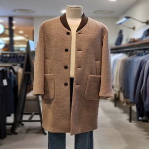 [레노마옴므] 레노마 이월 베이지컬러  울백 롱코트 FMLPBH55A