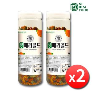 제주 메리골드 꽃차 70g x 2병 국산 마리골드 금잔화 꽃봉오리 꽃잎차 눈에좋은 메리골드차 마리골드차