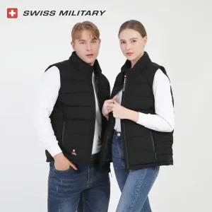 스위스밀리터리 온열 열선 겨울 발열 조끼 HIVE-500