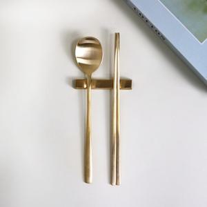 전통 유기 1인 수저세트 2P