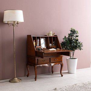 [퍼니프랑] 유럽형 수입 빈티지 엔틱가구 TR 02 피아노 우드 컬러 콘솔 겸용 책상