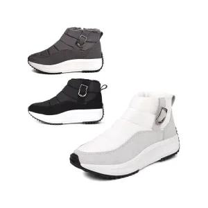 딕슈 여성 퍼 안감 방수 지퍼 키높이 패딩 털 슬립온 부츠 방한화 SN1FWWA911