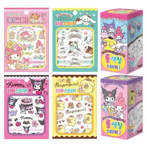 산리오 캐릭터즈/ 타투 스티커 모음/롤색칠 스티커북