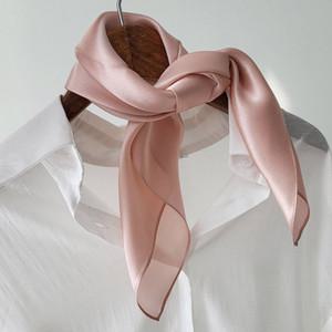 실크스카프 무지 고급 SILK100 쁘띠 A1066