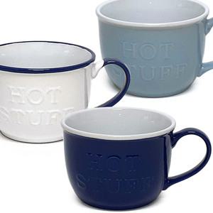 로얄 보덴 핫 스터프 멀티볼 500ml 핫스터프 손잡이 라면기 도자기 시리얼볼 스프볼 (색상 3종 1선택)