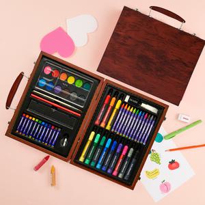색연필 세트 드림아트 66종 우드케이스 미술세트 크레용 크레파스 물감 미술놀이