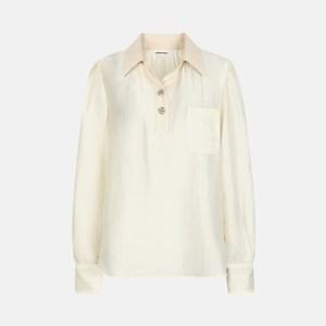 [나이스크랍]나이스클랍 자수 디테일 카라 블라우스  A231PWB204