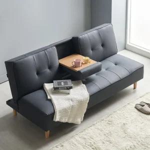 에보니아 델라 3인용 컵홀더 소파베드 패브릭룩방수가죽 / 3인 쇼파