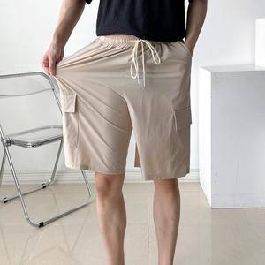 [제니유_남성]로브 남성 여름 아이스 5부 밴딩 카고 반바지 남여공용