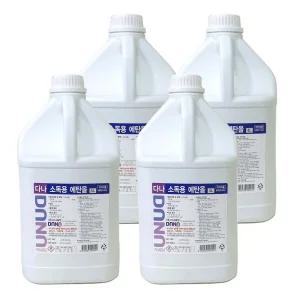F 세트상품 다나제약 소독용에탄올 4리터 4개