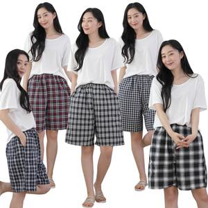 반바지 주머니 파자마 남녀공용 남성 여성 빅사이즈 밴딩 주머니바지 실내복 5부 여름 팬츠 시원한원