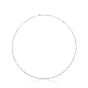 [TOUS] 실버 체인 초커 위드 볼 50cm /Silver TOUS Chain Choker with balls 50cm / 511900530