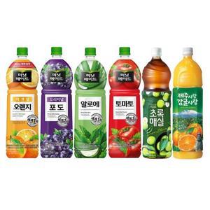 [취향저격] 과즙음료 혼합 6종 미닛메이드 오렌지/포도/롯데 제주사랑 감귤사랑/토