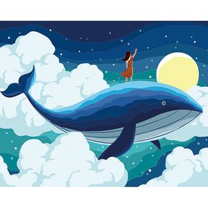 [신세계몰]투코비 DIY 유화그리기 40x50 소녀와 고래 5474