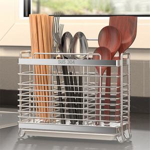 물빠짐 스텐 수저꽂이 조리도구 수납 정리 보관함 수저통