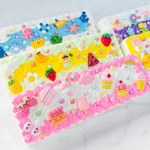 제이스토리 크림클레이필통 5종 데코덴 필통 만들기 꾸미기 생크림클레이 미술수업재료