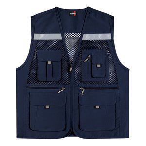 [랜더스]고급 반사 왕망사조끼(LD453) 네이비