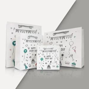 리드홈 구김없는 튼튼한 해피 에브리데이 코팅 쇼핑백 1매 선물포장 종이백 종이가방