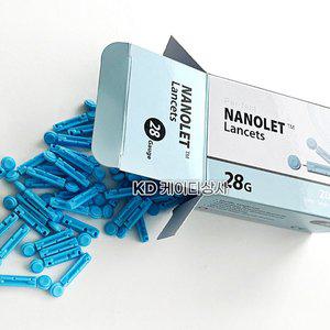 동방 나노렛 일회용 란셋침 28g 200개입 멸균 수동랜싯 채혈침