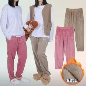 [NS홈쇼핑]이지바이 자체제작 스윗드림 빅사이즈 극세사 융털 수면바지(X03LP025U)..