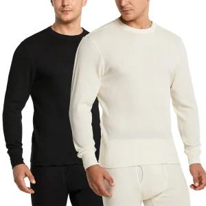 CQR 기모 언더레이어 방한 내복 내의 와플 티셔츠 CQ-HUD704