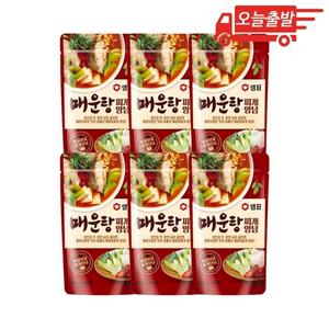 오늘출발 샘표 매운탕찌개 양념 140g 6개