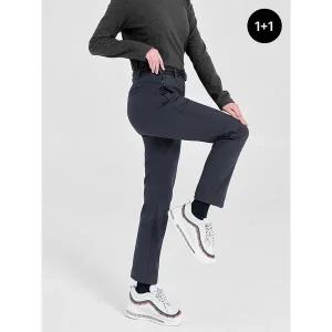 [마운틴밸리][겨울BEST][1+1] 겨울 슬림 기모 본딩 안감 여성 웜테크 데일리 팬츠