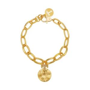 갤러리아 여자 순금 팔찌 체인 T 코인 24K 18.75g 18K장식