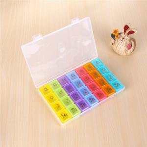 28일 알약 요일 28칸 약통 케이스 알약함 보관함 휴대용 여행용