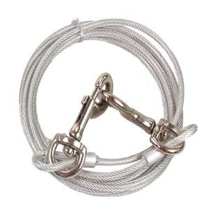 강아지 하네스 대형견 산책 목줄 PVC 롱와이어 리드줄 3m 5m