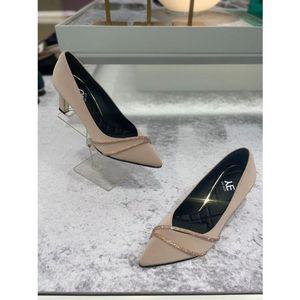 [갤러리아] 고세 데일리 여성 사선큐빅포인트 스틸리토펌프스 GEP3F027 3color 7cm